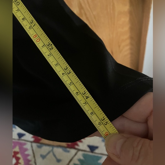 NWT $140 Michael Kors black V neck dress with metal ring accent. Stretchy. Sz M. - Picture 12 of 15